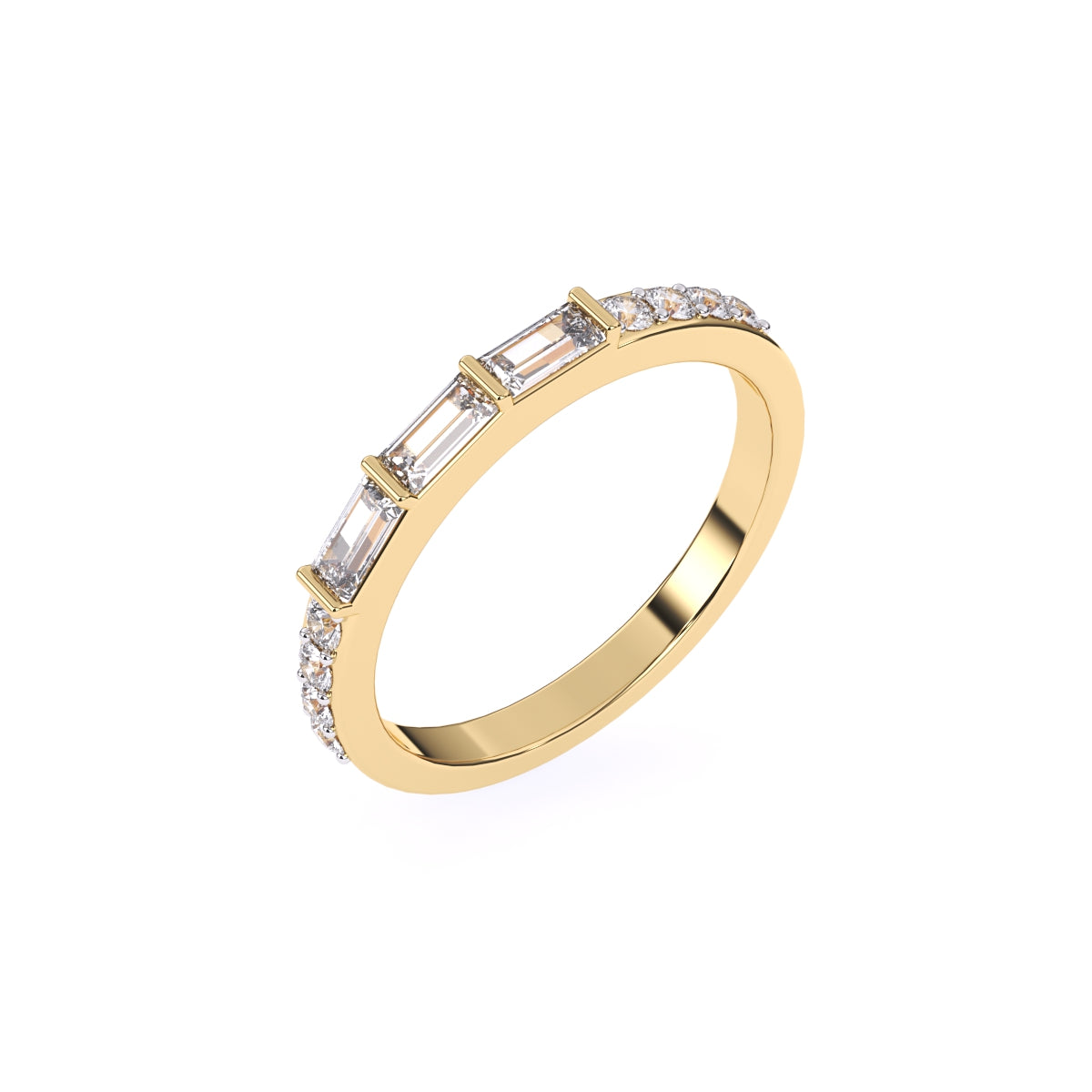 Lab Grown Diamond Half Eternity Band